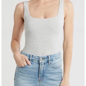 Good American Super Stretch Tank Bodysuit Daily Wear Snap Closure Size XL